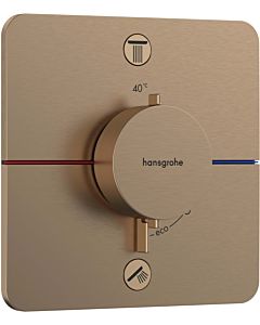 hansgrohe ShowerSelect Comfort Q Thermostat 15586140 UP, für 2 Verbraucher, mit Sicherungskombination EN 1717, brushed bronze