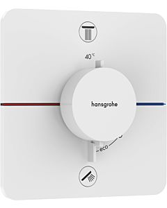 hansgrohe ShowerSelect thermostat Comfort Q 15583700 UP, pour 2 Verbraucher , sans combinaison de sécurité EN 1717, blanc mat