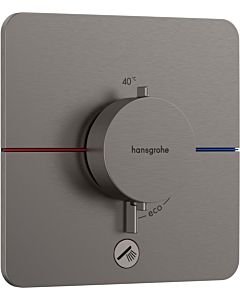 hansgrohe ShowerSelect Comfort Q Thermostat 15589340 UP, for 1 Verbraucher and an additional outlet, brushed black chrome