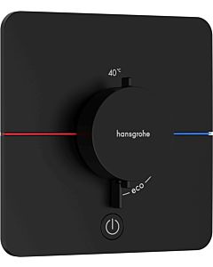hansgrohe ShowerSelect Comfort Q Thermostat 15589670 UP, for 1 Verbraucher and an additional outlet, matt black
