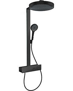 hansgrohe Rainfinity shower set 26853670 with thermostat, shower head size 360mm, matt black