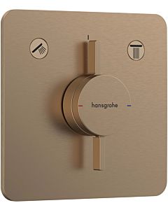hansgrohe DuoTurn mixer 75414140 flush-mounted, for 2 Verbraucher , brushed bronze
