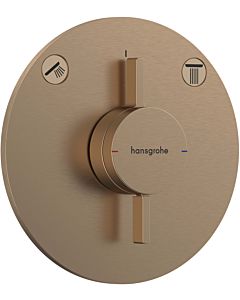 hansgrohe DuoTurn S mitigeur 75418140 encastré, pour 2 Verbraucher , bronze brossé