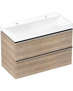 hansgrohe Xelu Q washbasin 61037450 1000x480mm, with 2 tap holes, without overflow, SmartClean, white