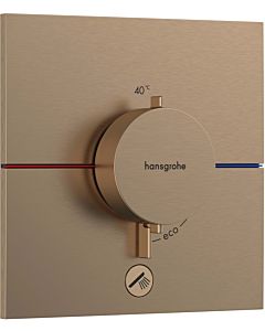 hansgrohe ShowerSelect Comfort E Thermostat 15575140 UP, für 1 Verbraucher und einen zusätzlichen Abgang, brushed bronze