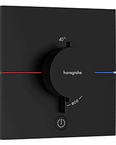 hansgrohe ShowerSelect Comfort E Thermostat 15575670 UP, für 1 Verbraucher und einen zusätzlichen Abgang, mattschwarz