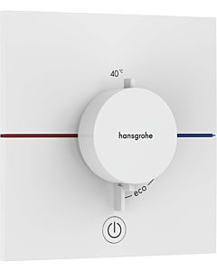 hansgrohe ShowerSelect Comfort E Thermostat 15575700 UP, für 1 Verbraucher und einen zusätzlichen Abgang, mattweiß