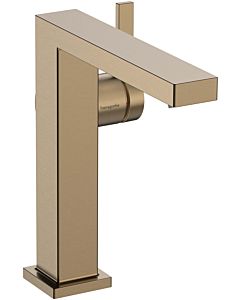 hansgrohe Tecturis single lever basin mixer 73041140 projection 157mm, without waste set, brushed bronze