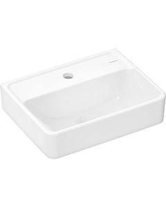 hansgrohe Xanuia Q hand wash basin 61141450 450x340mm, with tap hole without overflow, SMC white