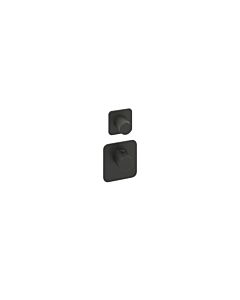 Herzbach Deep Black Fertigmontageset 36.521015.1.12 für Universal-Thermostat-Modul, schwarz matt