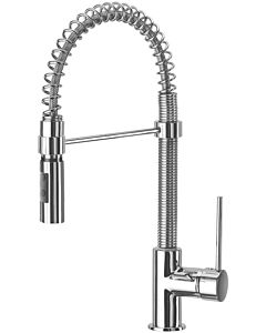 Herzbach Design new single-lever sink mixer 10.136080. 2000 chrome, swiveling spiral spring spout