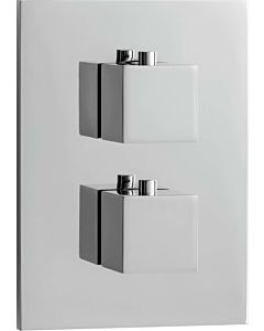 Herzbach NeoCastell trim set 11.500550.2.01 concealed shower thermostat square, chrome