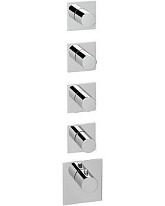 Herzbach jeu de finition Logic XL 11.524010. 2000 .01 module de thermostat Universal , 5 chromé tableau de bord carrés, chromé