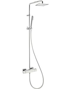 Herzbach NeoCastell shower system 11.988925. 2000 .01 chrome, with exposed shower thermostat, square, 250 mm