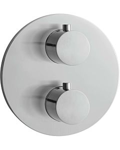 Herzbach Design iX 17.500550. 2000 .09 brushed stainless steel, concealed shower thermostat round