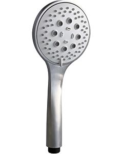 Herzbach Living Spa iX hand shower 17.675400. 2000 .09 with clean effect, shower head 100mm, brushed stainless steel