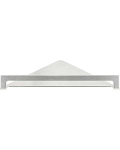 Herzbach Design iX corner shelf 17.821000. 2000 .09 brushed stainless steel, for shower utensils, projection 216 mm