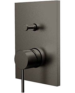 Herzbach Design iX PVD bath and shower mixer 21.130305.2.40 Black Steel, UP, 180x130mm