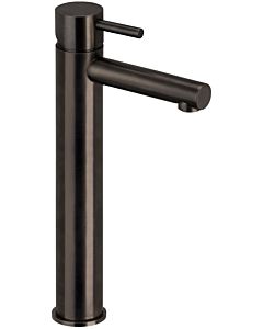 Herzbach Design iX PVD mitigeur lavabo 21.133200.2.40 Taille L, arbre surélevé, sans garniture de vidange , acier noir