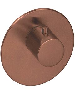 Herzbach Logic XL Fertigmontageset 21.500100.1.39 Copper Steel, für Einzel-Thermostat-Modul, d= 116mm