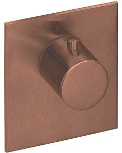 Herzbach Logic XL Fertigmontageset 21.500100.2.39 für Einzel-Thermostat-Modul, 110x100mm, Copper Steel
