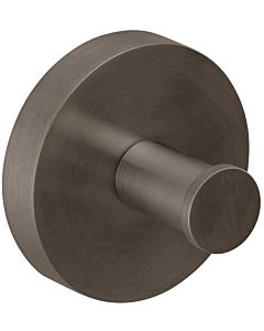 Herzbach Design iX PVD towel hook 21.819000. 2000 .40 32mm, Black Steel, wall mounting