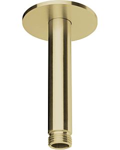 Herzbach Design iX PVD Deckenarm 21.964810.1.41 Brass Steel, für Regenbrause, 100mm, mit Rosette d= 70mm