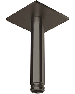 Herzbach Design iX PVD Deckenarm 21.964810.2.40 Black Steel, für Regenbrause, 100mm, mit Rosette 70x70mm