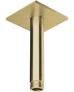 Herzbach Design iX PVD Deckenarm 21.964810.2.41 Brass Steel, für Regenbrause, 100mm, mit Rosette 70x70mm