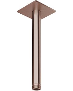 Herzbach Design iX PVD Deckenarm 21.964820.2.39 Copper Steel, für Regenbrause, 200mm, mit Rosette 70x70mm