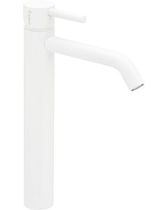 Herzbach Deep White basin mixer 23.203200.3.07 L-Size, with raised stem, without drain fitting, matt white