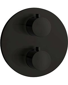 Herzbach Deep Black Fertigmontageset 23.500550.1.12 1 Verbraucher, schwarz matt, Brause-Thermostat