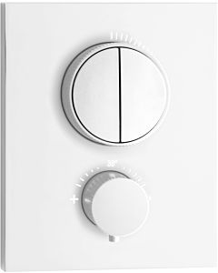 Herzbach Deep White Fertigmontageset 23.803050.2.07 für 2 Verbraucher, Unterputz-Thermostat, grau matt