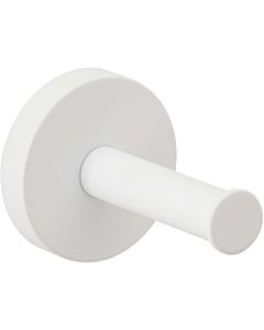 Herzbach Deep White towel hook 23.819500. 2000 .07 62 mm, wall mounting, concealed fixings, matt white
