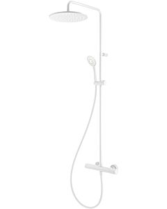 Herzbach Deep White shower column 23.988525. 2000 .07 gray matt, with exposed shower thermostat and hand shower