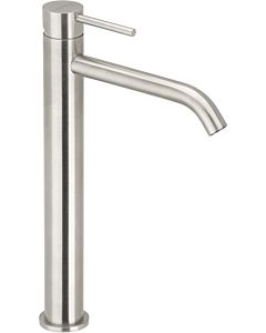 Herzbach Deep IX single lever basin mixer 28.203200.2.09 Brushed stainless steel, L-size, 300 mm high