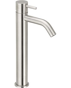 Herzbach Deep IX single lever basin mixer 28.203420.2.09 Brushed stainless steel, 135 mm, L-size, 300.5 mm high