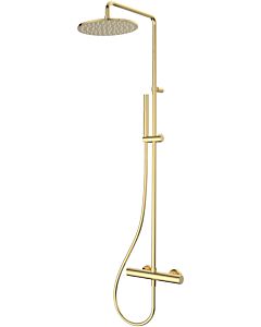 Herzbach Living Spa shower column 30.988250. 2000 .03 PVD gold, d= 250mm, with shower thermostat and hand shower