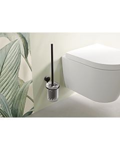 Hewi System 815 Toilettenbürstengarnitur 815.20.10065DC 102x437x123mm, schwarz tiefmatt