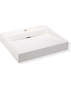 Hewi mineral cast washbasin 950.11.301 60 x 50 cm, with tap hole, without overflow, white