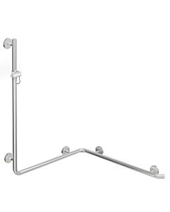 Hewi Warm Touch shower handrail 950.35.21051 signal white, 1100 x 762 x 762 mm, with shower rail