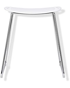 Hewi System 800 stool 9505130098 with integrated recessed grips, signal white