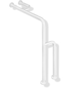 Hewi 801 floor-wall support bar 801.22.840099 834 x 850 mm, pure white, support load up to 300 kg