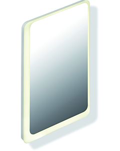 miroir lumineux Hewi LED 950.01.11101 570x1000x37mm, bord miroir satiné sur tout le pourtour