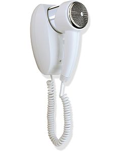 Hewi hairdryer 950.08.100 chrome white, with wall bracket, with spiral cable