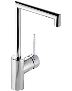 Hewi AQ basin mixer AQ1.12M10540 round tube, projection 188mm, chrome-plated
