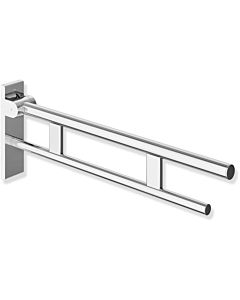 Hewi System 900 hinged support rail 900.50.15940 projection 700 mm, chrome-plated stainless steel