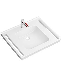 Hewi mineral washbasin set 950.19.06836 65x55cm, white, with washbasin fitting, coral