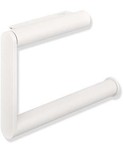 Hewi System 900 WC holder 900.21.00060DX made of stainless steel, powder-coated, matt white, U-shaped