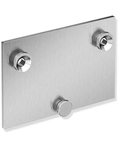 Hewi System 900 mounting plate 900.51.001XA satin stainless steel, 163x109x15.6mm